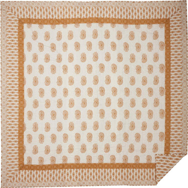 Avani Gold Queen Quilt 90Wx90L VHC Brands - The Fox Decor